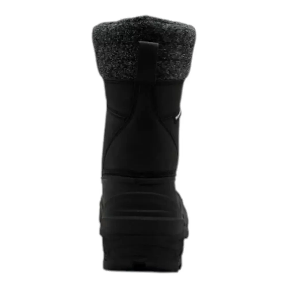 POLAR RANGE Men's Tasco Waterproof Cold Weather Snow Boot Black Size 10